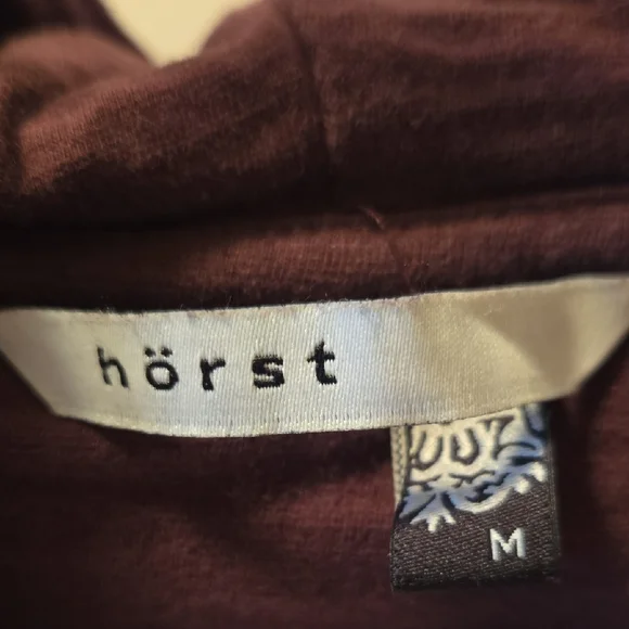 Horst Mens Lightweight Pullover Maroon Hoodie - Picture 2 of 4